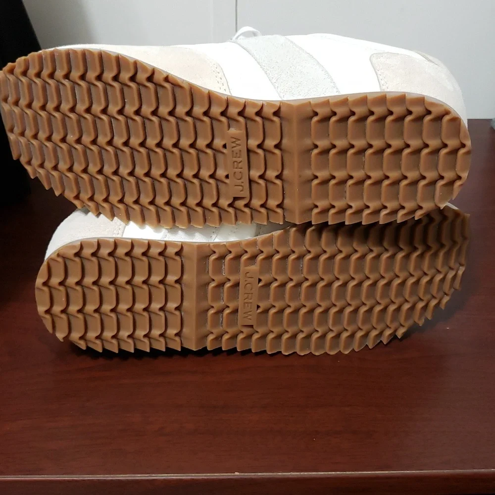 J.‎ Crew Trainer Colorblock  White and Tan Sneakers